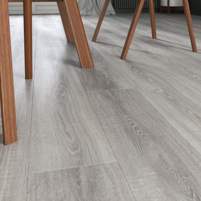 Leroymerlin Pavimento Laminato ARTENS DESIGN Fernie Grigio Resistente All'acqua Sp 12mm