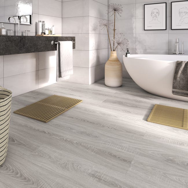 Leroymerlin Pavimento laminato ARTENS DESIGN Fernie grigio resistente all'acqua Sp 12mm