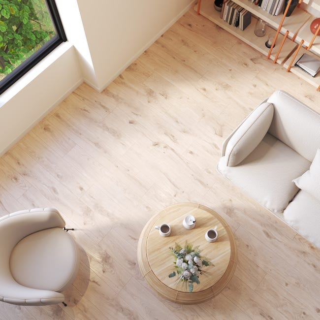 Leroymerlin Pavimento laminato ARTENS DESIGN Foligno beige resistente all'acqua Sp 8mm