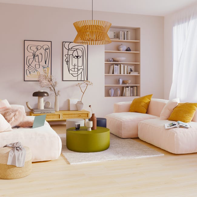 Leroymerlin Pavimento Laminato ARTENS DESIGN Kenmare Beige Resistente All'acqua Sp 10mm