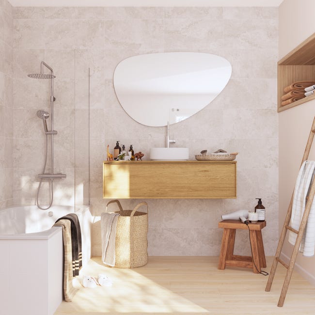 Leroymerlin Pavimento laminato ARTENS DESIGN Kenmare beige resistente all'acqua Sp 10mm