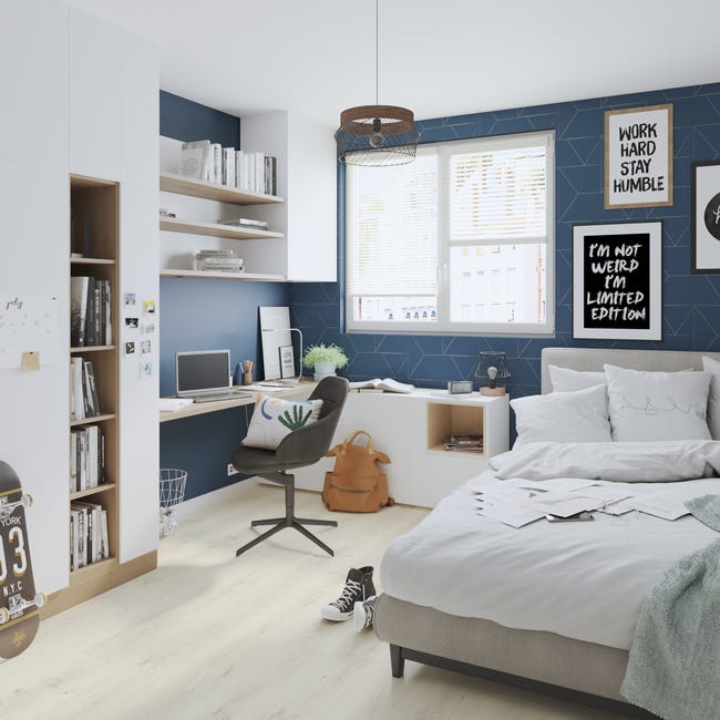 Leroymerlin Pavimento Laminato ARTENS DESIGN Nisbet Bianco Resistente All'acqua Sp 8mm