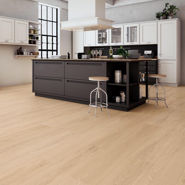 Leroymerlin Pavimento Laminato ARTENS Grandis Light Natural XL Rovere Chiaro Resistente All'acqua Sp 10mm