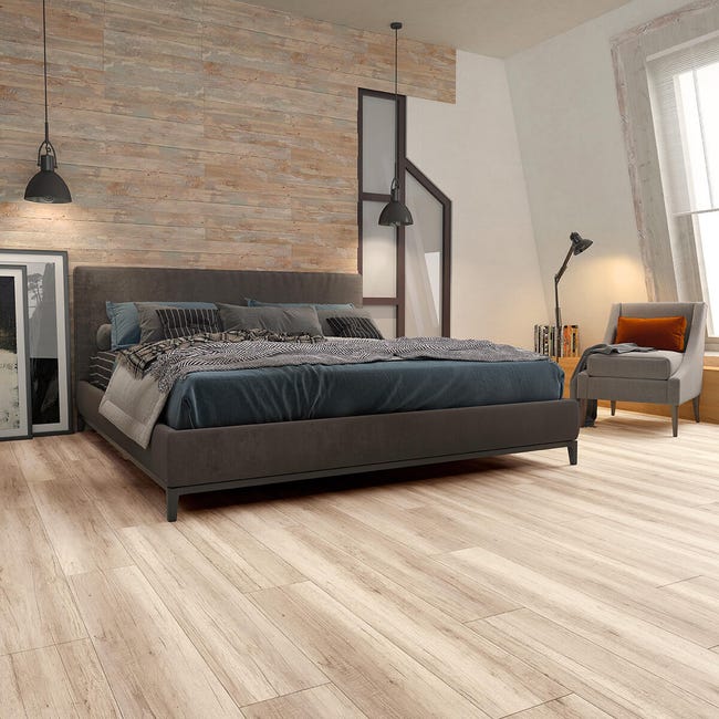 Leroymerlin Pavimento Laminato ARTENS GREY OAK Beige E Grigio Resistente All'acqua Sp 8mm