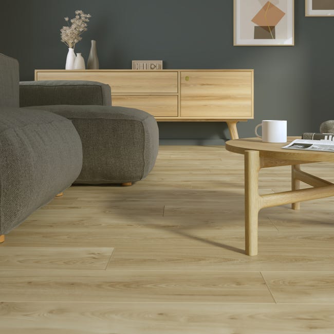 Leroymerlin Pavimento Laminato ARTENS Malte Beige Resistente All'acqua Sp 10mm