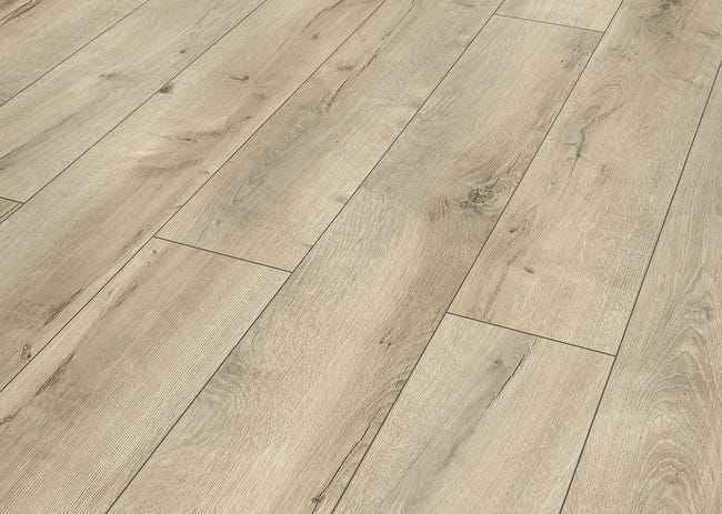 Leroymerlin Pavimento Laminato ARTENS Oak Beige Resistente All'acqua Sp 8mm