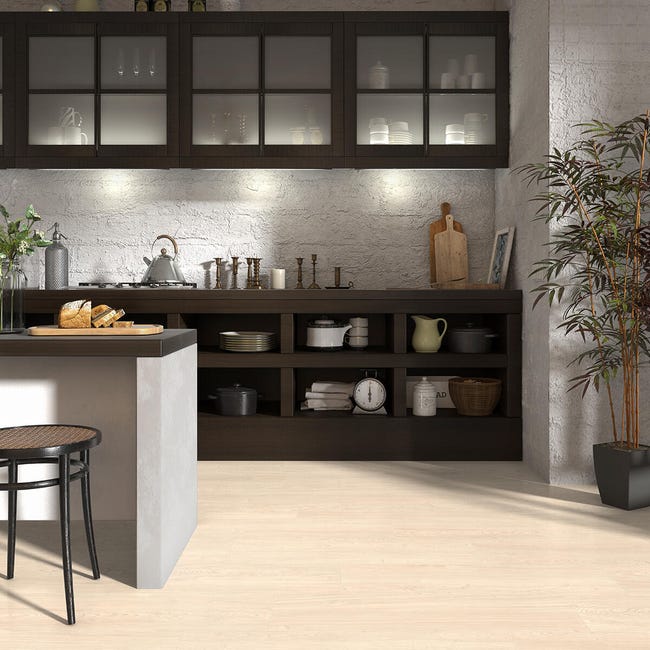 Leroymerlin Pavimento Laminato ARTENS Pine Bianco Resistente All'acqua Sp 8mm