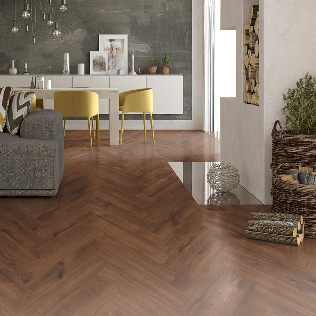 Leroymerlin Pavimento Laminato ARTENS SPINA Monviso Marrone Sp 8mm