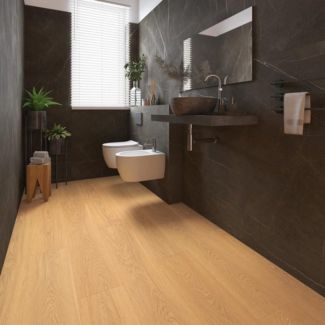 Leroymerlin Pavimento Laminato CLASSEN Uberwood Rovere Chiaro Resistente All'acqua Sp 8mm