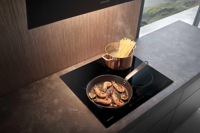 Leroymerlin Piano Cottura Induzione 4 Zone L 59 Cm NZ64T3707AK SAMSUNG Nero