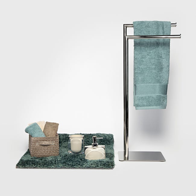 Leroymerlin Piantana Porta Rotolo E Porta Scopino Wc Poseidon Inox Lucido