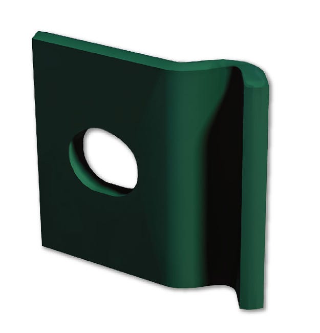 Leroymerlin Piastra di montaggio in ACCIAIO FERRO BULLONI Medium 10 pz quadrato H 1 cm x L 3 2 cm x L 3 2 cm verde