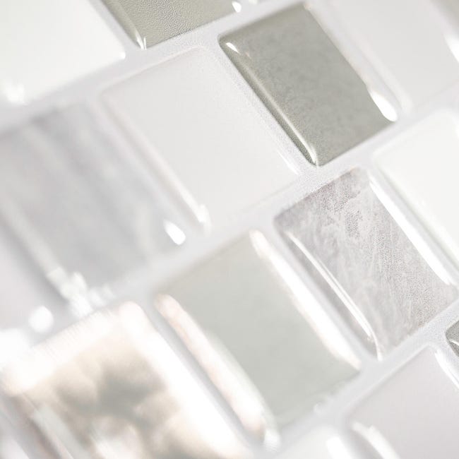 Leroymerlin Piastrella Adesiva Brixia Casoria SMART TILES Grigio 22.48 X 25.91 Cm Spessore 2 Mm Confezione Da 4 Pezzi