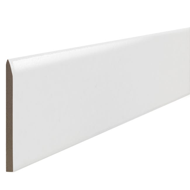 Leroymerlin Piastrella Battiscopa Colore Bianco H 8 X L 33 Cm X Sp 8 Mm