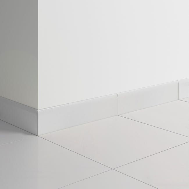 Leroymerlin Piastrella battiscopa colore bianco H 8 x L 33 cm x Sp 8 mm