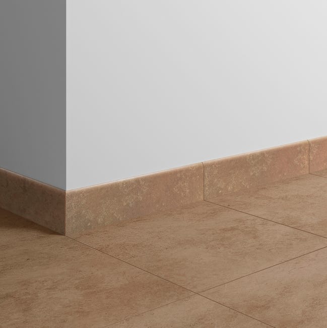 Leroymerlin Piastrella battiscopa Iris colore marrone H 8 x Sp 8 mm