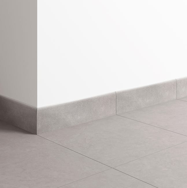 Leroymerlin Piastrella battiscopa Iuta Venus colore grigio H 8 x L 33.3 cm x Sp 8 mm