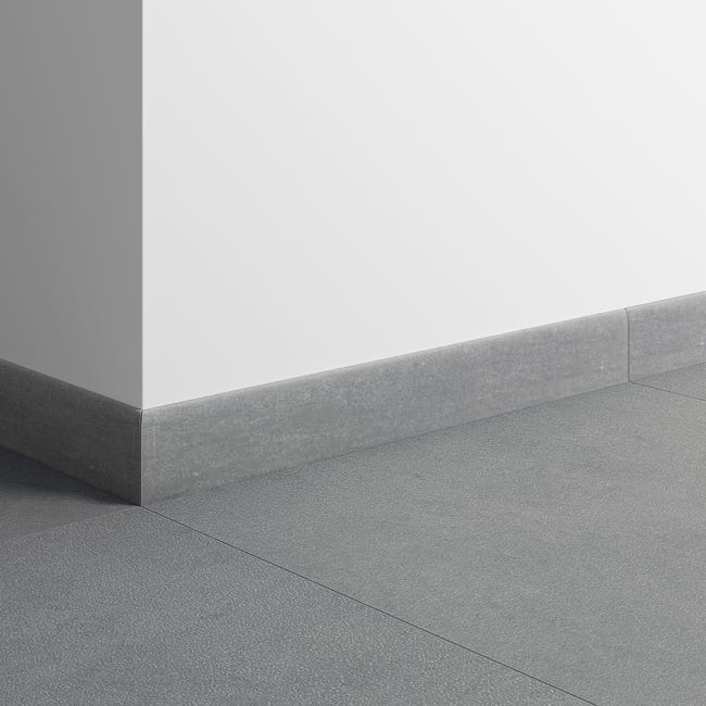 Leroymerlin Piastrella Battiscopa Karin Colore Grigio H 7.5 X L 123 Cm X Sp 8 Mm