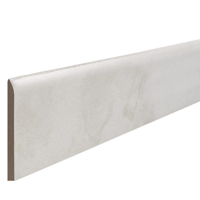 Leroymerlin Piastrella Battiscopa Marmo Colore Bianco H 7.5 X L 61.5 Cm X Sp 8 Mm
