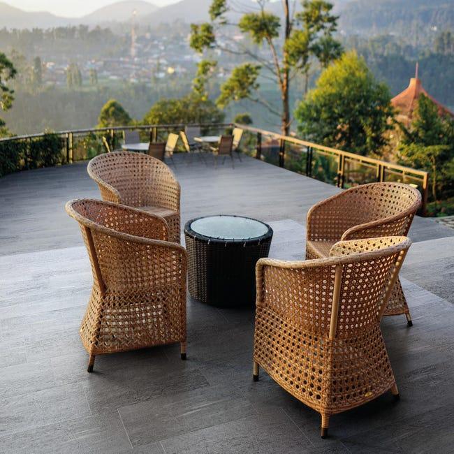 Leroymerlin Piastrella da pavimento e rivestimento esterno rettificato Care Stone in gres porcellanato opaco 60 x 30cm Sp. 9.5 mm traffico molto intenso (pei 5/5) R11