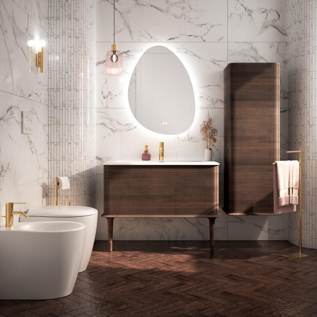 Leroymerlin Piastrella Da Pavimento E Rivestimento Interno Ed Esterno Rettificato Silk Marble In Gres Porcellanato Satinato Grigio 120 X 60cm Sp. 9.2 Mm Traffico Molto Intenso (pei 5/5)