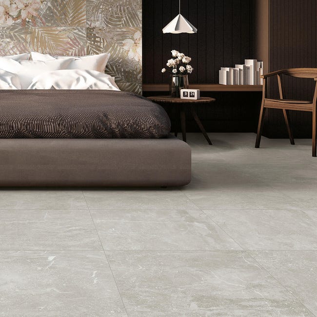 Leroymerlin Piastrella da pavimento e rivestimento interno ed esterno rettificato PATH in gres porcellanato opaco grigio 60 x 60cm Sp. 9.2 mm traffico molto intenso (pei 5/5) R10
