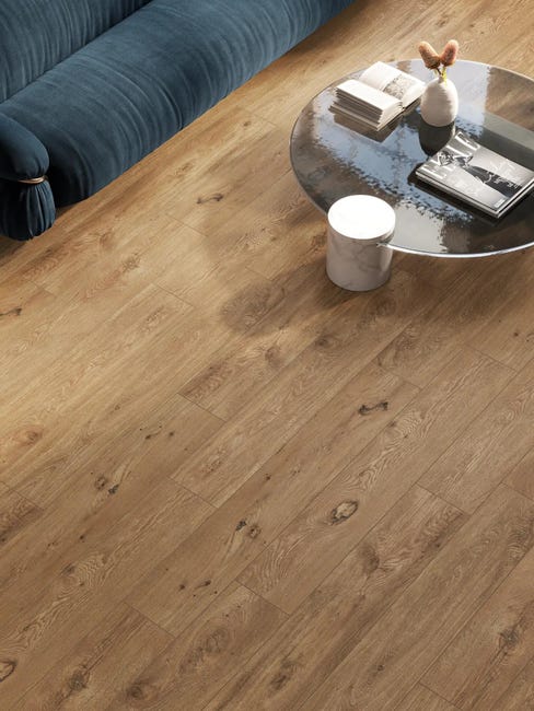 Leroymerlin Piastrella Da Pavimento E Rivestimento Interno Rettificato Fable In Gres Porcellanato Smaltato Opaco Marrone 120 X 20cm Sp. 9 Mm Traffico Intenso (pei 4/5) R9