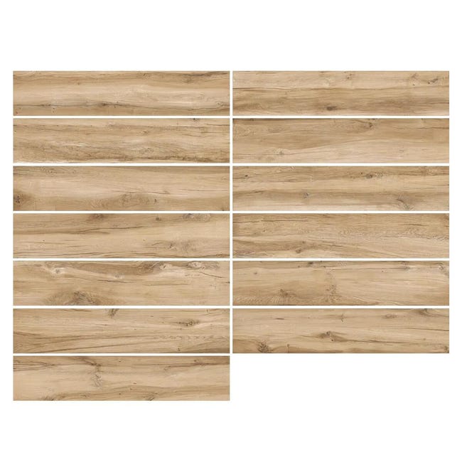 Leroymerlin Piastrella da pavimento e rivestimento interno rettificato BLAZE in gres porcellanato opaco 149.5 x 30cm Sp. 10 mm traffico intenso (pei 4/5) R9