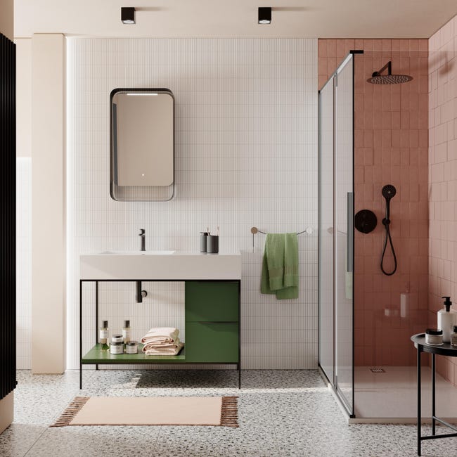 Leroymerlin Piastrella Da Pavimento E Rivestimento Interno Rettificato Marble Vision In Gres Porcellanato Smaltato Lappato Verde 60 X 60cm Sp. 9 Mm Traffico Medio Forte (pei 3/5)