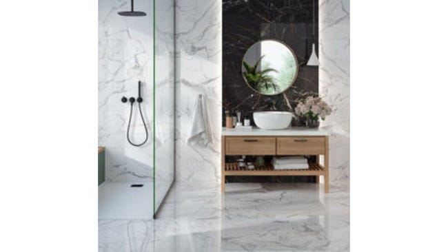 Leroymerlin Piastrella Da Pavimento E Rivestimento Interno Rettificato Statuario In Gres Porcellanato Bianco 60 X 60cm Sp. 8 Mm Traffico Medio (pei 2/5) R9