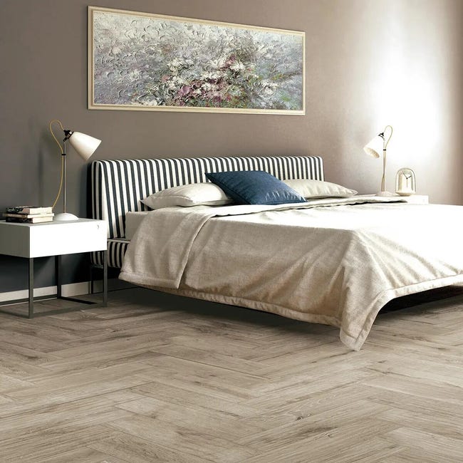 Leroymerlin Piastrella da pavimento e rivestimento interno WOOD in gres porcellanato opaco 62 x 17cm Sp. 8 mm traffico intenso (pei 4/5) R9