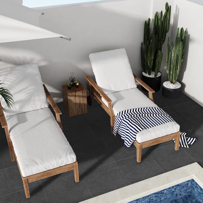 Leroymerlin Piastrella da pavimento esterno Lavagna in gres porcellanato opaco grigio 34 x 34cm Sp. 8.5 mm traffico intenso (pei 4/5) R10