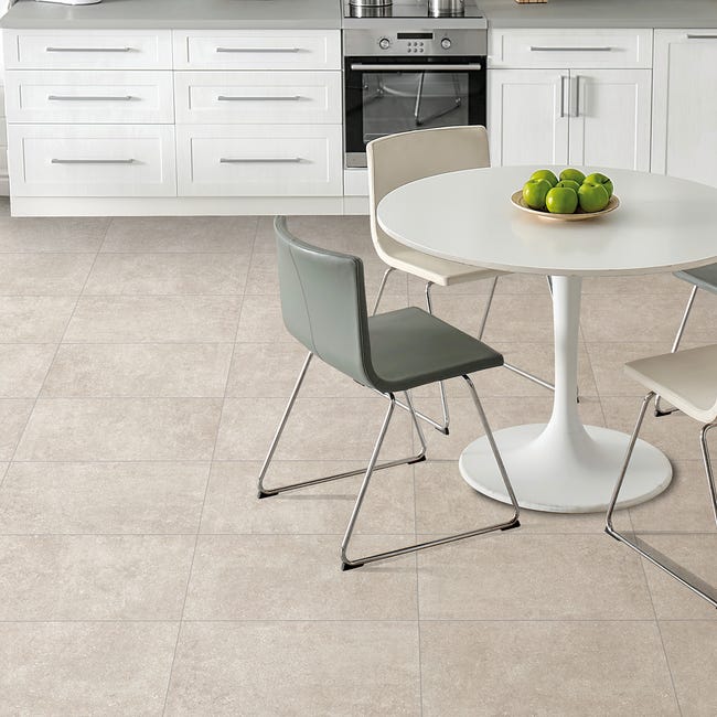 Leroymerlin Piastrella da pavimento interno Massangis in gres porcellanato smaltato opaco beige 60.4 x 30cm Sp. 7.4 mm traffico intenso (pei 4/5) R9