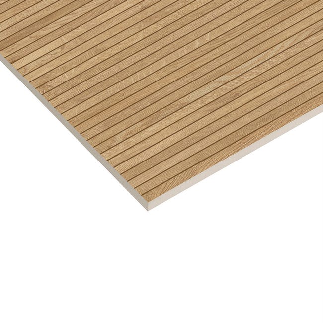 Leroymerlin Piastrella Da Rivestimento Esterno Rettificato Harmony In Gres Porcellanato Smaltato Opaco Rovere 120 X 60cm Sp. 9 Mm