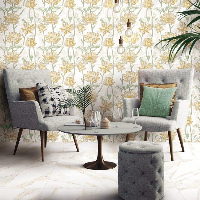 Leroymerlin Piastrella Da Rivestimento Interno Rettificato Remix In Gres Porcellanato Smaltato Opaco Bianco E Beige 60 X 60cm Sp. 7.4 Mm Traffico Intenso (pei 4/5) R9