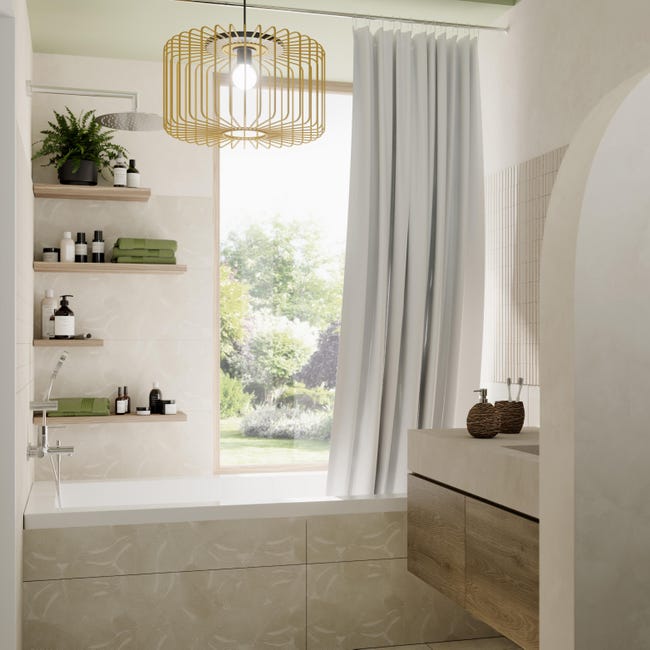 Leroymerlin Piastrella Da Rivestimento Interno Rettificato TRADITION In Gres Porcellanato Opaco 100 X 33cm Sp. 10 Mm