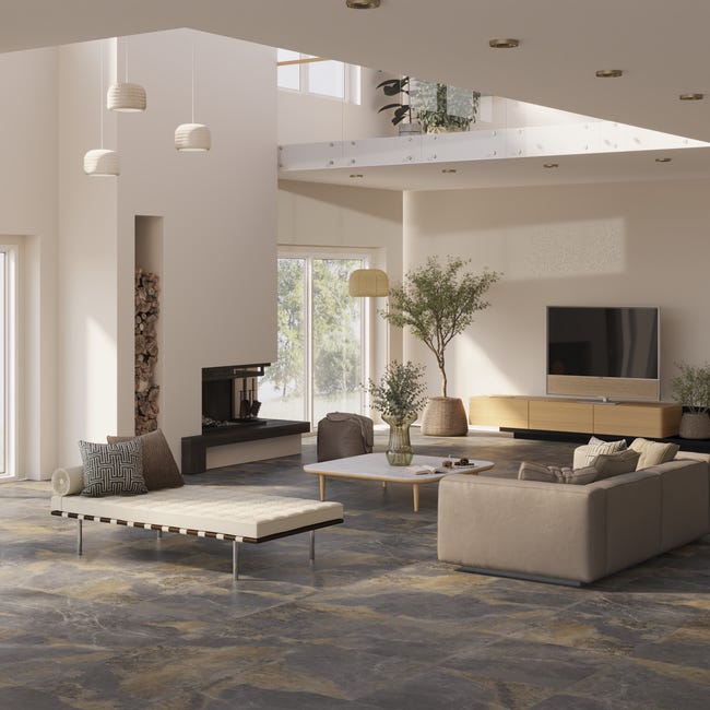 Leroymerlin Piastrella Da Rivestimento Interno Rettificato Ulmo In Gres Porcellanato Smaltato Opaco 74.5 X 74.5cm Sp. 9.7 Mm Traffico Medio Forte (pei 3/5) R9