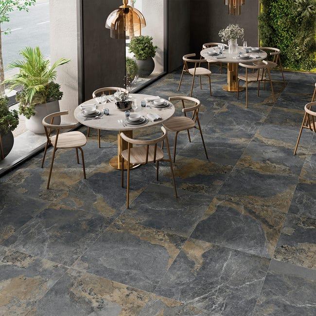 Leroymerlin Piastrella da rivestimento interno rettificato Ulmo in gres porcellanato smaltato opaco 74.5 x 74.5cm Sp. 9.7 mm traffico medio forte (pei 3/5) R9