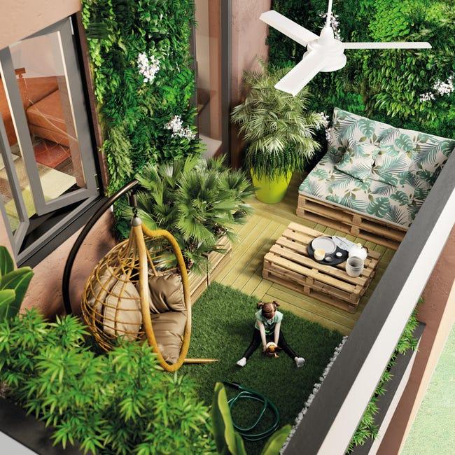 Leroymerlin Piastrelle Ad Incastro 4F GROUP Erba 9 Pezzi In Pvc 30 X 30 Cm Sp 30 Mm Verde