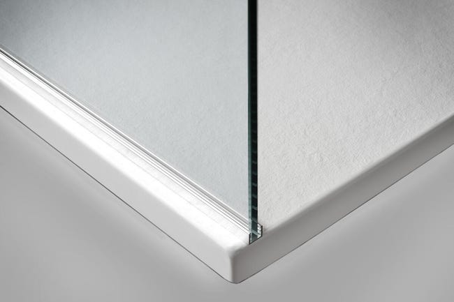 Leroymerlin Piatto Doccia In Resina Effetto Pietra L 120 X L 70 Cm Bianco