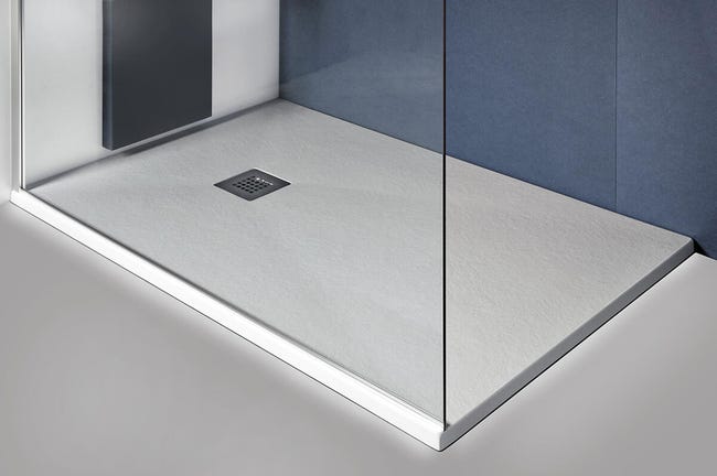 Leroymerlin Piatto Doccia In Resina Effetto Pietra L 120 X L 80 Cm Bianco