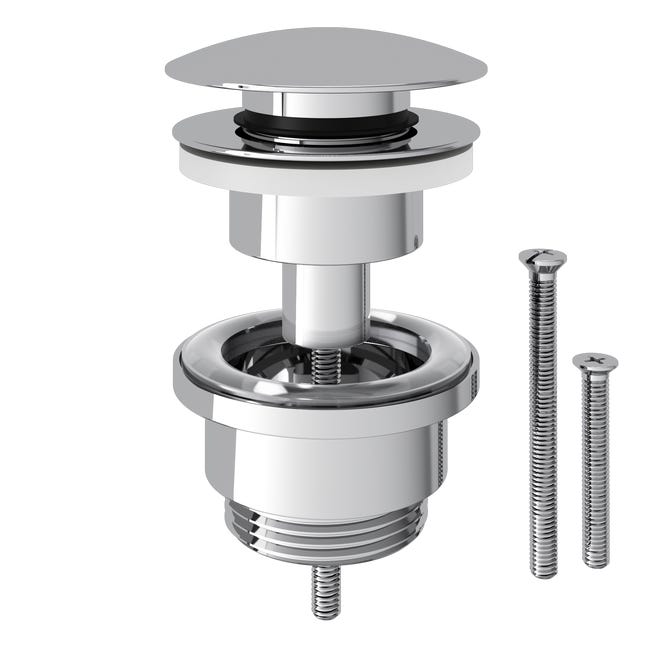 Leroymerlin Piletta click-clack EQUATION in ottone cromato attacco 1 1/2" foro Ø 40 mm