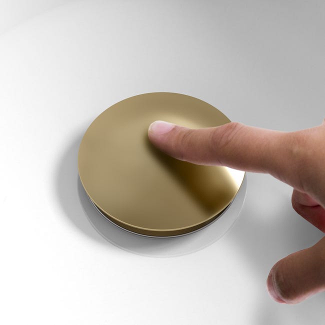 Leroymerlin Piletta Per Lavabo Click-clack EQUATION In Ottone Prodotto Senza Finitura Attacco 1 1/4" Foro Ø 40 Mm Con Troppopieno