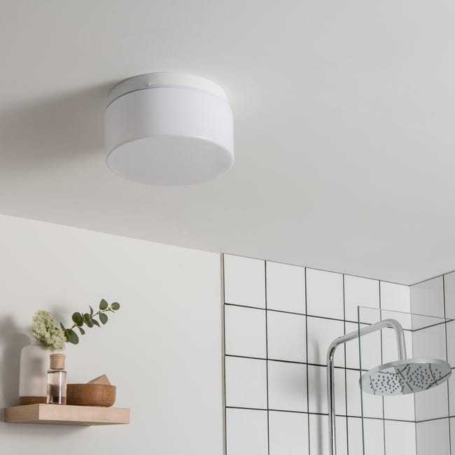 Leroymerlin Plafoniera Bagno Moderno No Name 2 X E27 Bianco Ø 12 Cm X
