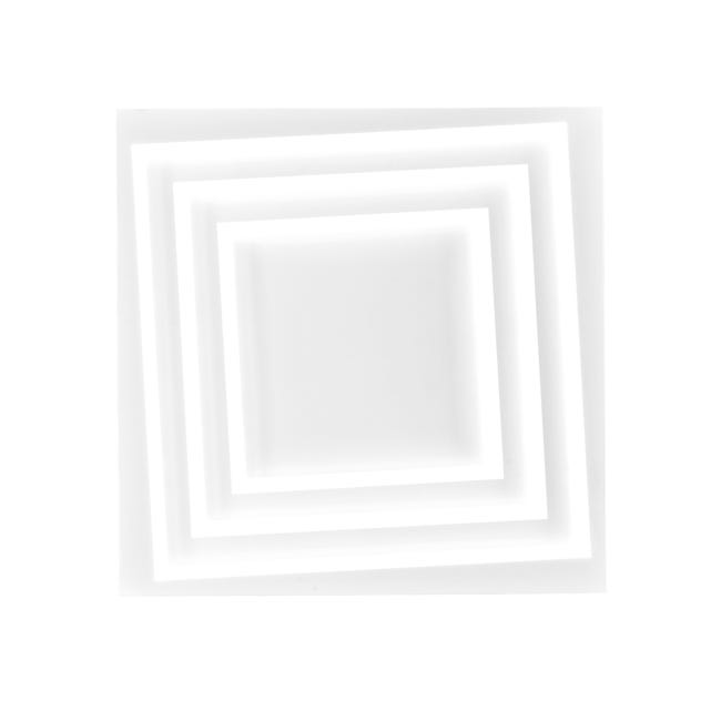 Leroymerlin Plafoniera LED Design Kundili Bianco 5.5x5.6 Cm Luce Con 3 Temperature Di Colore Dimmerabile 8800 Lumen INSPIRE