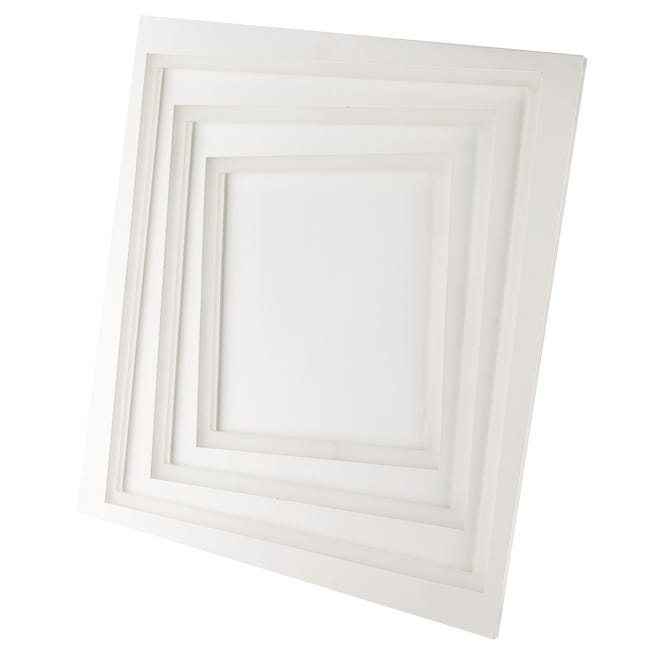 Leroymerlin Plafoniera LED Design Kundili Bianco 5.5x5.6 Cm Luce Con 3 Temperature Di Colore Dimmerabile 8800 Lumen INSPIRE