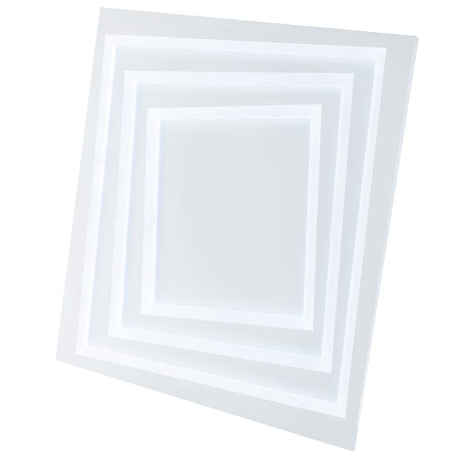 Leroymerlin Plafoniera LED Design Kundili Bianco 5.5x5.6 Cm Luce Con 3 Temperature Di Colore Dimmerabile 8800 Lumen INSPIRE
