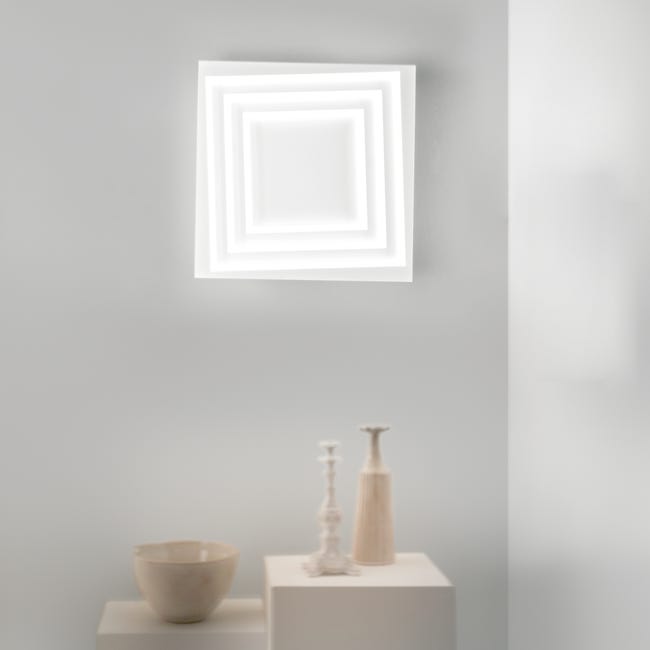 Leroymerlin Plafoniera LED design Kundili bianco 5.5x5.6 cm luce con 3 temperature di colore dimmerabile 8800 lumen INSPIRE