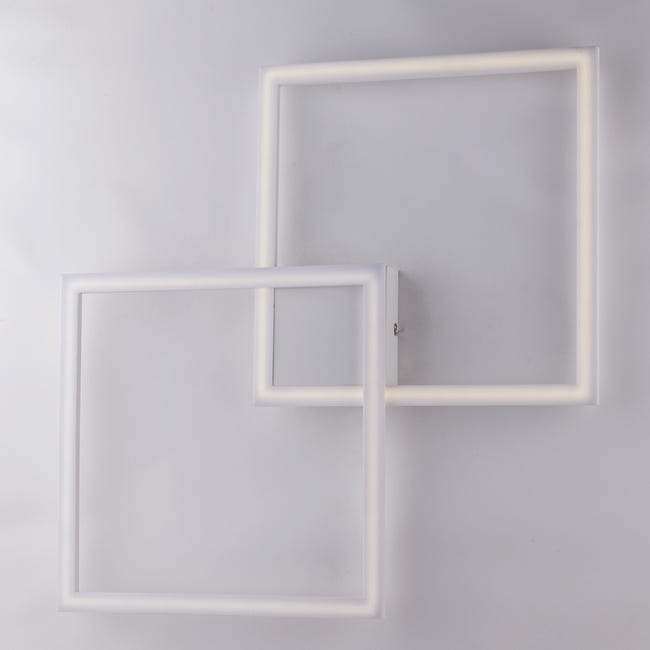 Leroymerlin Plafoniera LED moderno KIRA bianco35 cm luce naturale