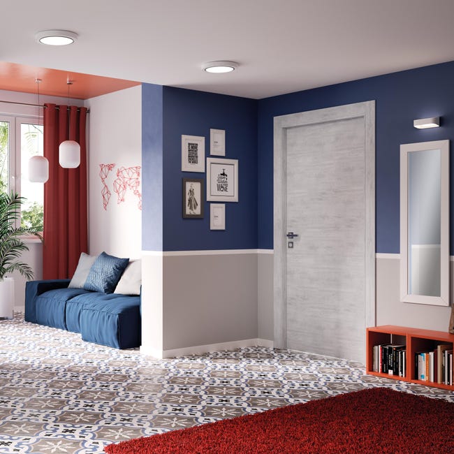 Leroymerlin Porta Battente Beton Grigio L 80 X H 210 Cm Reversibile